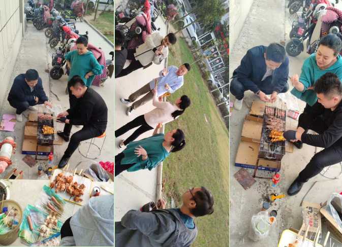 志远公司开展烧烤团建运动